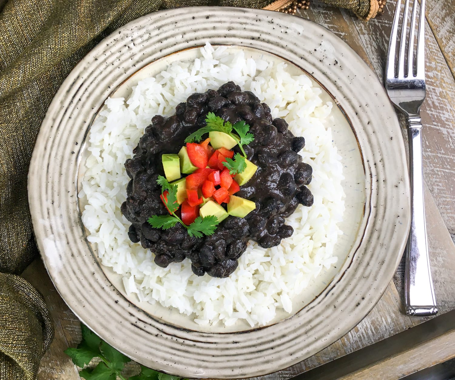 Instant Pot® Cuban-Style Black Beans and Rice