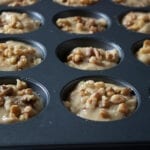 Banana & Nut Muffins - Fill tin